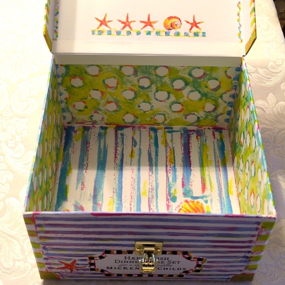 NWT MacKenzie-Childs Toddler Happy Fish Dinnerware Set - Picture 6 of 9